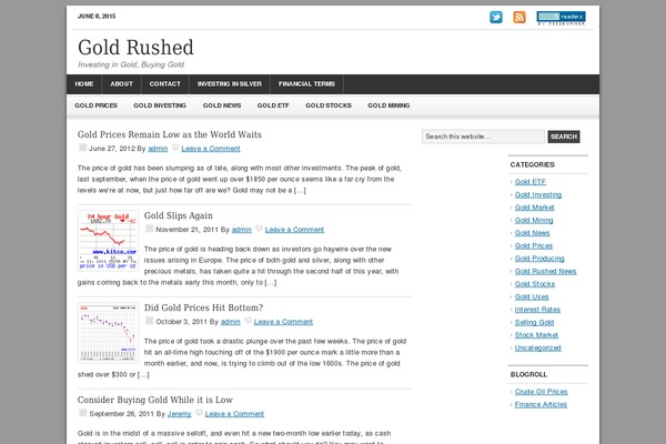 WordPress website example screenshot