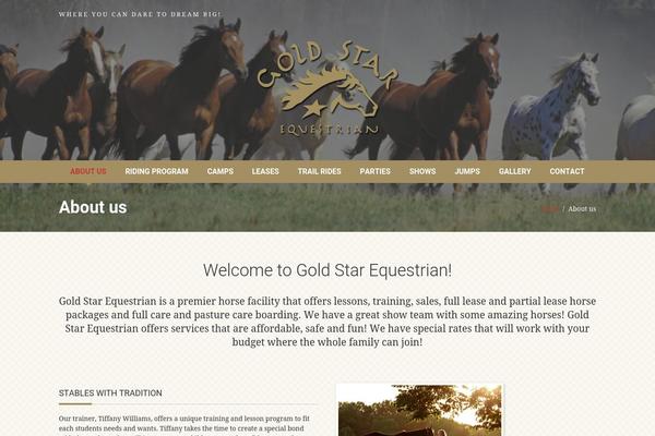 Equestrian theme site design template sample