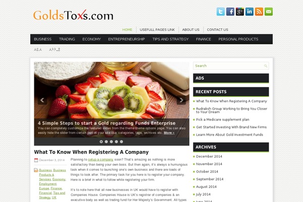 goldstoxs.com site used Cosmicnews