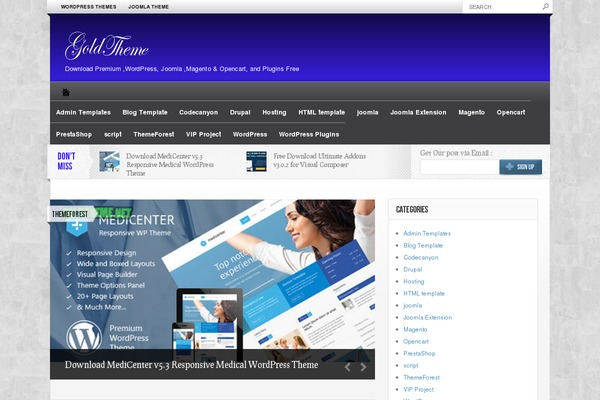 goldtheme theme websites examples