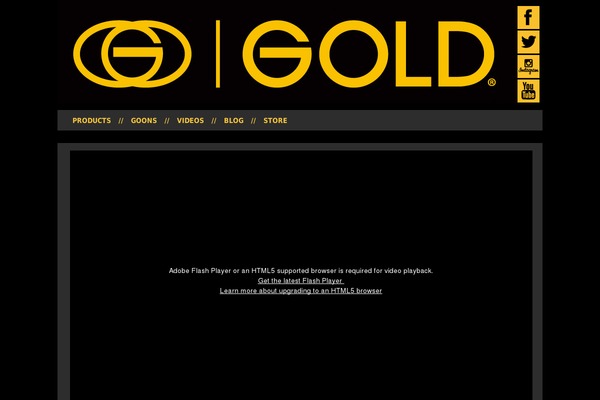 Gold theme site design template sample