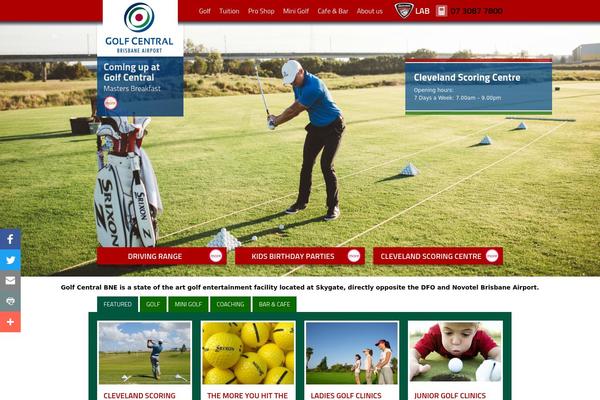 Golf theme site design template sample