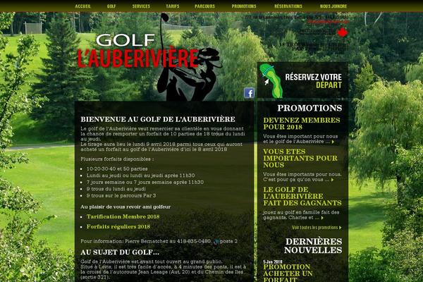 Golf theme site design template sample
