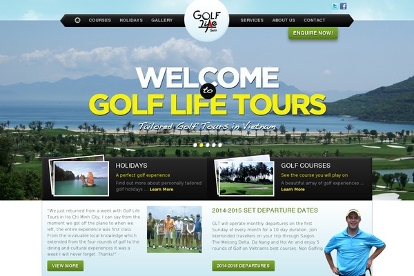 Golf theme site design template sample