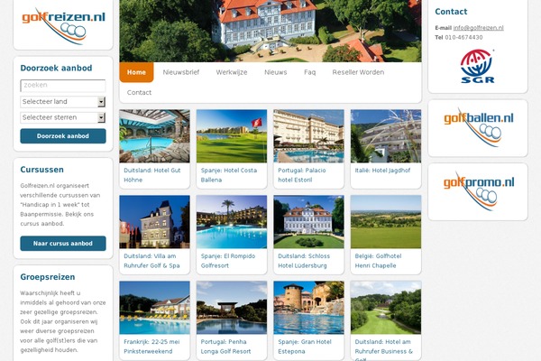 golfreizen.nl site used Golfreizen