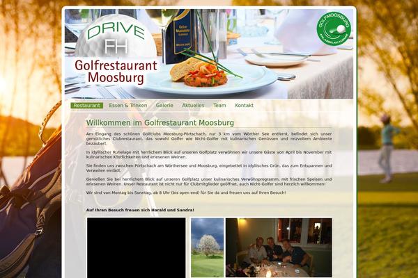 Golf theme site design template sample