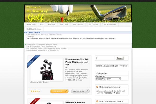 golfto.com site used Extremewpreview