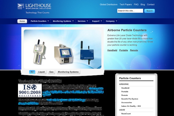 Lighthouse theme site design template sample