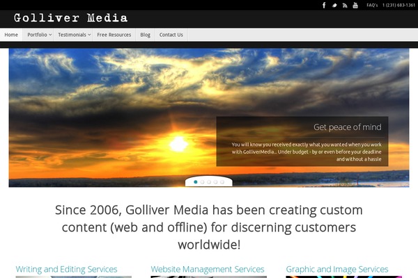 WordPress website example screenshot