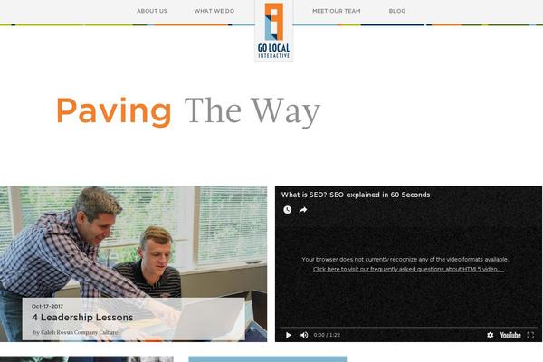 Twentyseventeen-child theme site design template sample