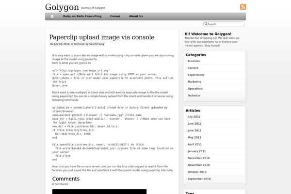 iBlog theme site design template sample