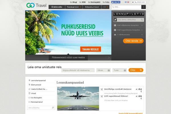 GoTravel theme site design template sample