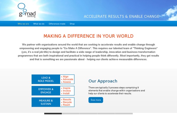 gomadthinking.com site used Gomad