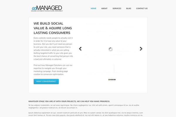 Meta theme site design template sample