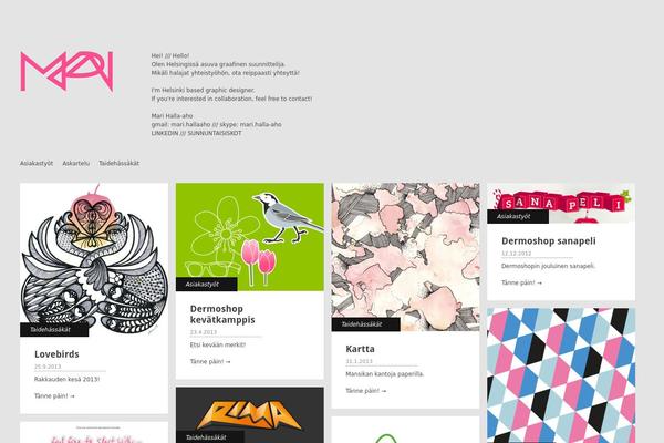 Gridly theme site design template sample