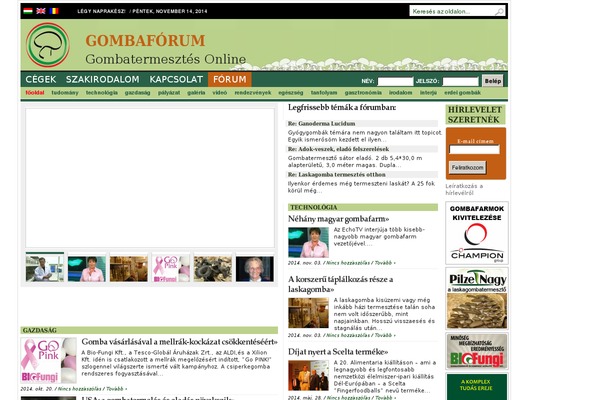 gombaforum.hu site used Sharp