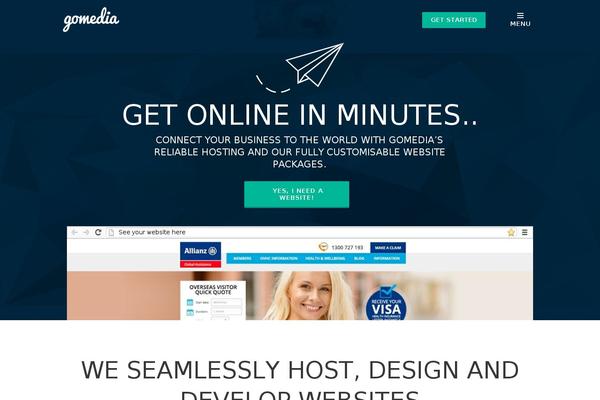 GoMedia theme site design template sample