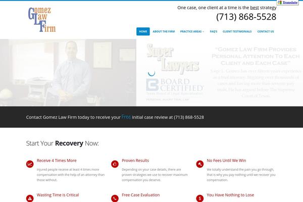 gomezlawfirm.com site used Powerlegal