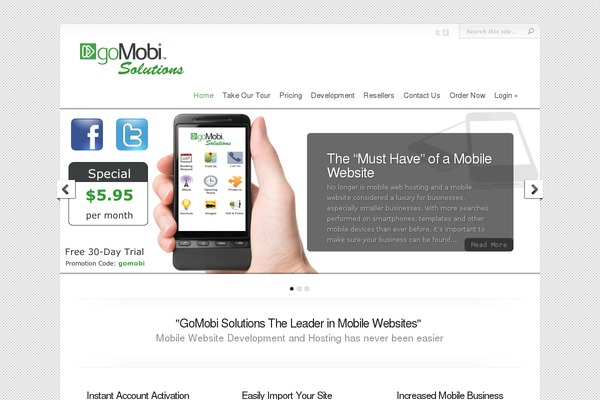 Chameleon theme site design template sample
