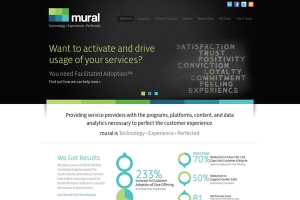 Mural theme site design template sample