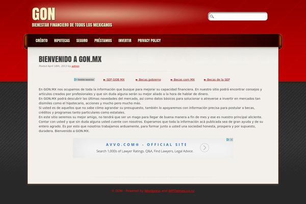 Frantic theme site design template sample
