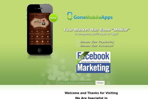 Iphone App theme site design template sample