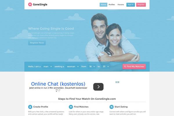 LoveStory theme site design template sample