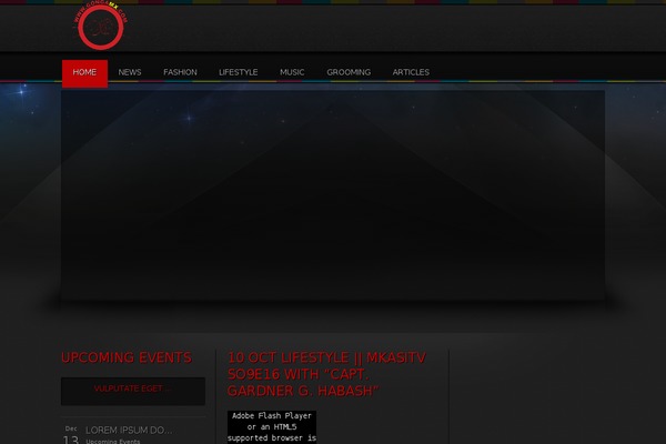 Sound_rock theme site design template sample