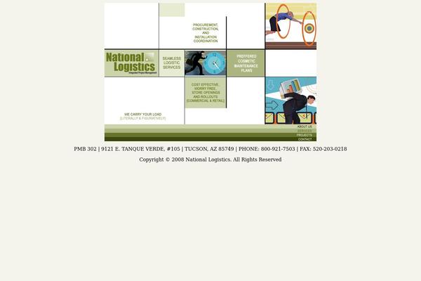 Tesseract theme site design template sample