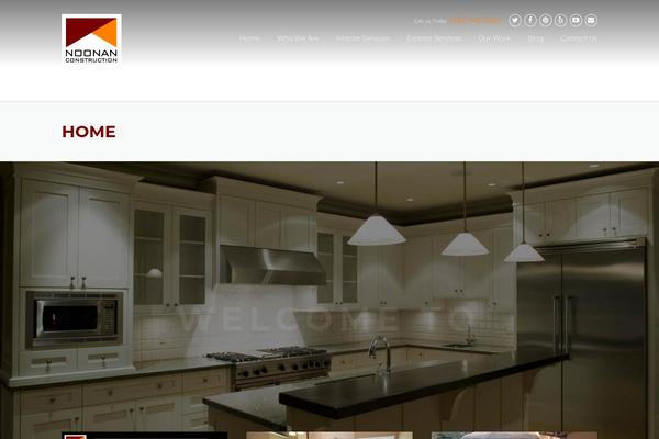 Construction theme site design template sample