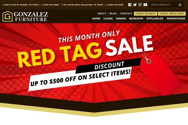 gonzalezfurniture.net site used Gonzalezfurniture