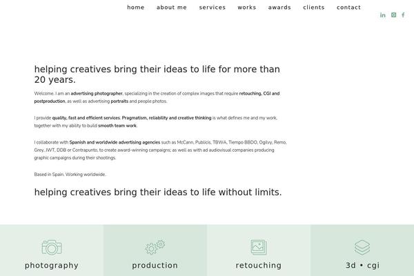 Oshine theme site design template sample