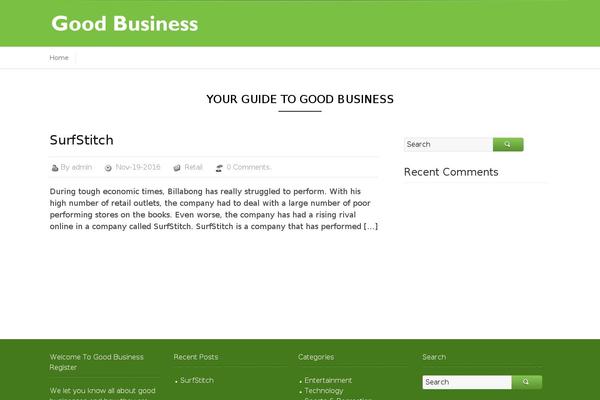 Business Directory theme site design template sample
