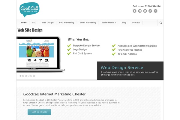 Modernize theme site design template sample