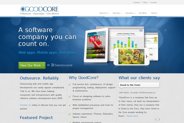 goodcoresoft.com site used Goodcore-child