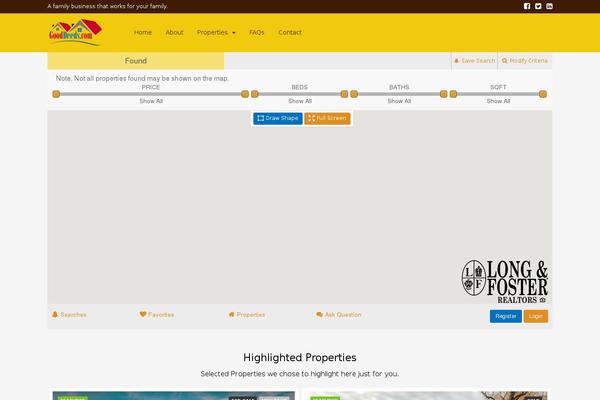 Houzez-child theme site design template sample