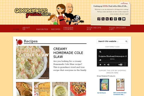 Foodie Pro theme site design template sample