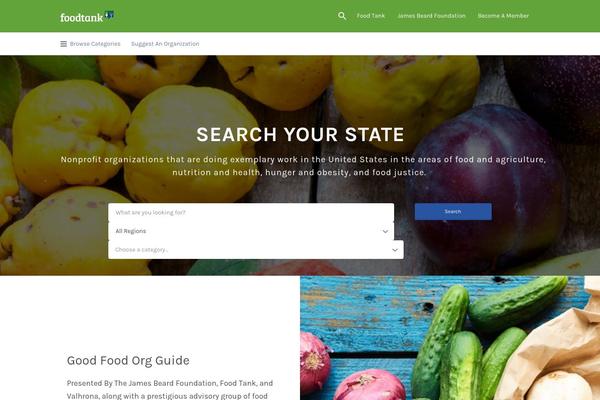 goodfoodorgguide.com site used Listify Child