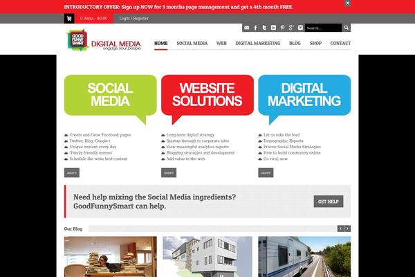 Cosmox theme site design template sample
