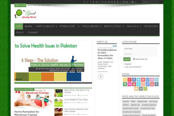 Jarida theme site design template sample