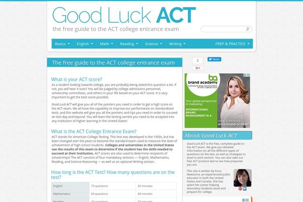 Goodluck theme site design template sample