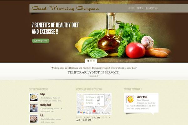 MyCuisine theme site design template sample