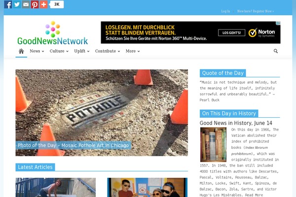Site using Flying-pages plugin