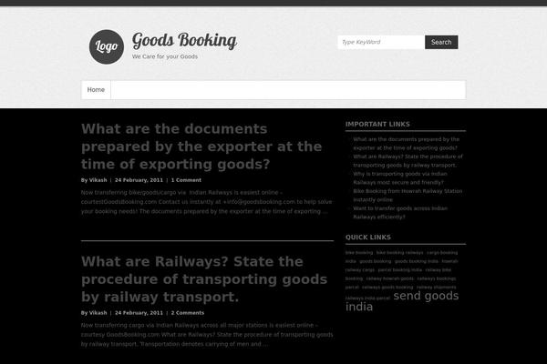 Simple Catch theme site design template sample