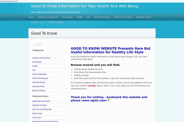 goodtoknow.in site used Affilotheme_2