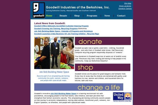 Goodwill theme site design template sample