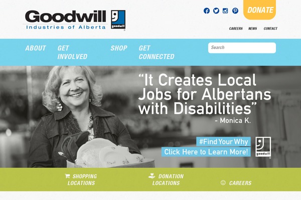 Goodwill theme site design template sample