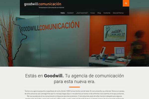 Goodwill theme site design template sample