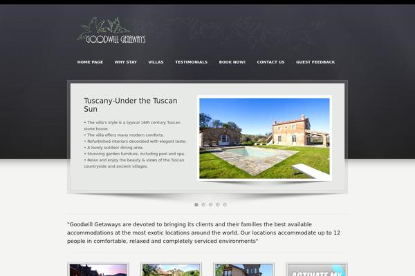 Goodwill theme site design template sample
