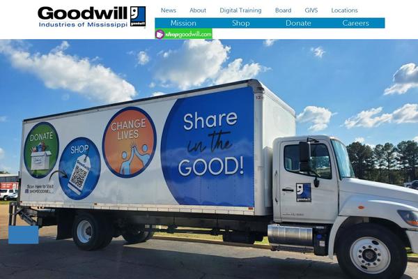 Goodwill theme site design template sample